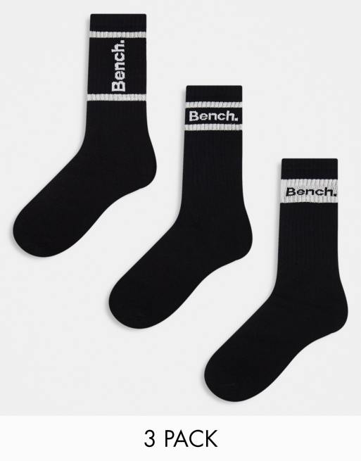 Bench - Haxton - Lot de 3 paires de chaussettes de sport - Noir