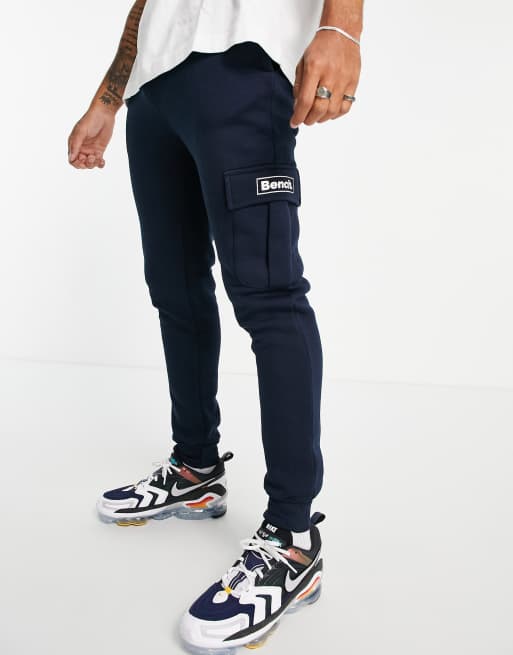 Bench - Jogger avec poche cargo à logo - Bleu marine