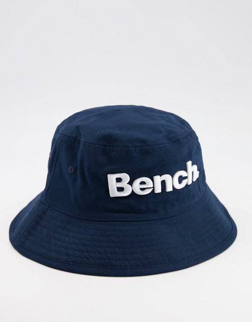 Bench large logo bucket hat in navy