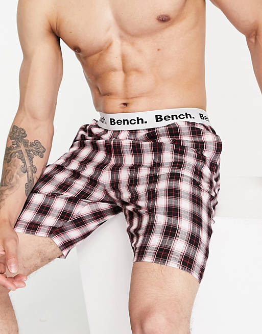Bench Maridel poplin shorts in red check
