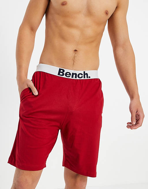 Bench Ryder jersey lounge short in red