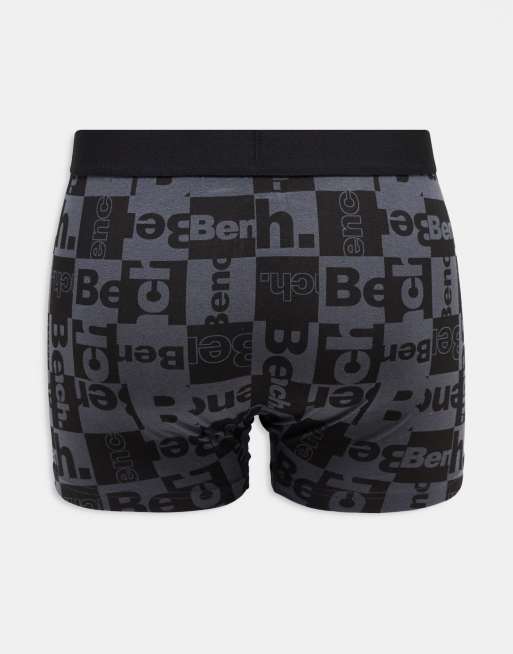 Bench – Seeko – Flerfärgade och rutiga boxerkalsonger med midjeband, 3-pack, 4 av 4