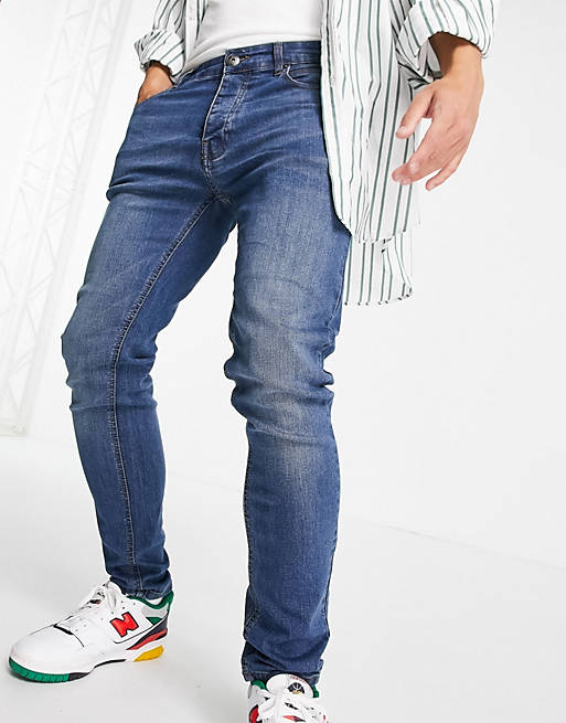 Bench slim fit jeans in light blue wash