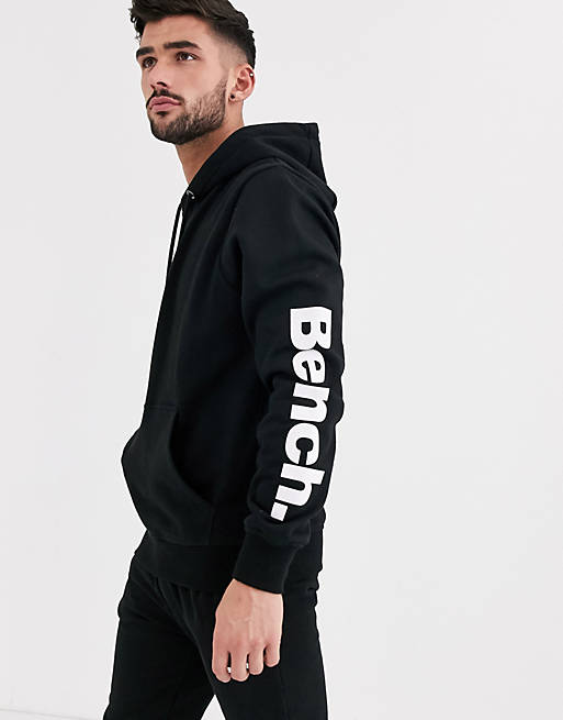 Bench two-piece hoodie in relaxed fit with side logo in black | ASOS