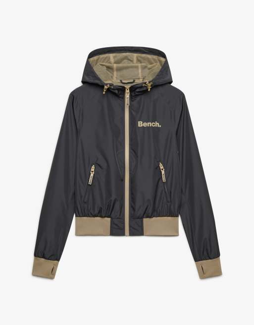 Bench x Superdry & Co - Bomber souple à capuche - Anthracite/dune, 5 de 5