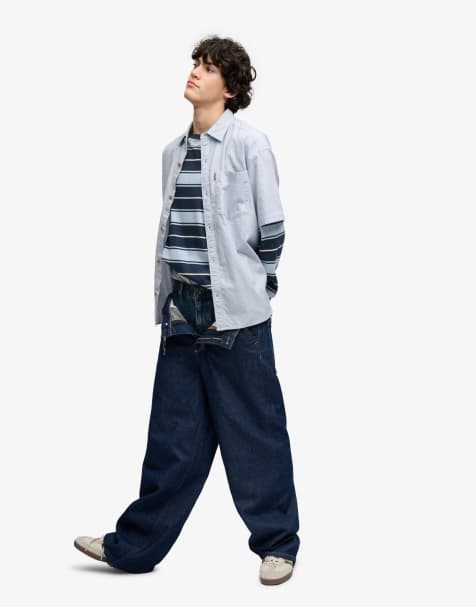 Bench x Superdry & Co - Chemise style skateur à manches courtes et petits carreaux - Bleu clair - view 1
