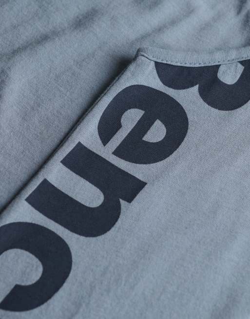 Bench x Superdry & Co Fitted cami layer vest in blue fog/ crt navy, 2 of 5