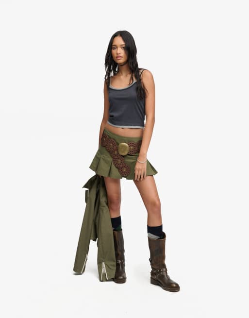 Bench x Superdry & Co Fitted cami layer vest in charcoal/ moonmist, 4 of 5