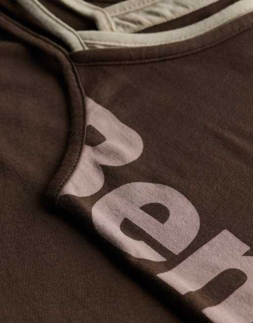 Bench x Superdry & Co Fitted cami layer vest in chocolate chip/ moonbeam, 2 of 5