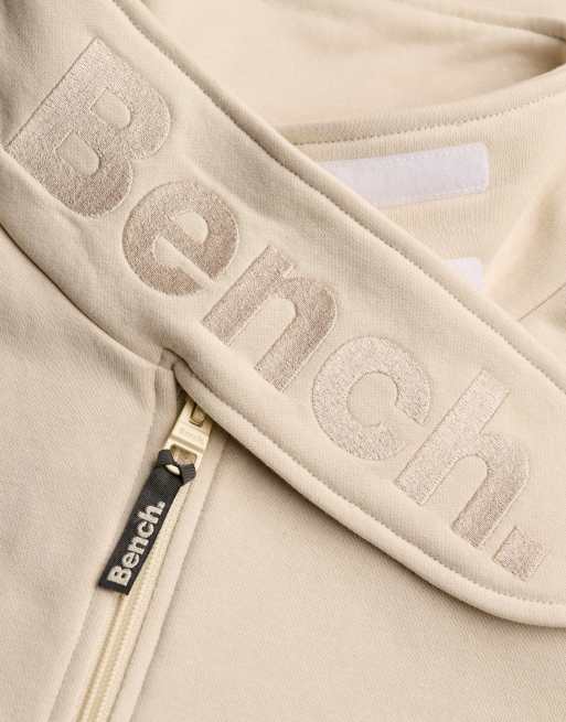 Bench x Superdry & Co Funnel neck embroidered track top in moonbeam, 2 of 5