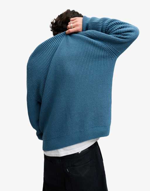 Bench. x Superdry & Co – Gerippter, kastiger Pullover in Constellation Blue, 2 von 6