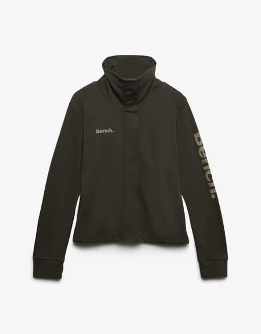 Bench x Superdry & Co - Haut de survêtement à col cheminée - Olive noire/dune, 2 de 4