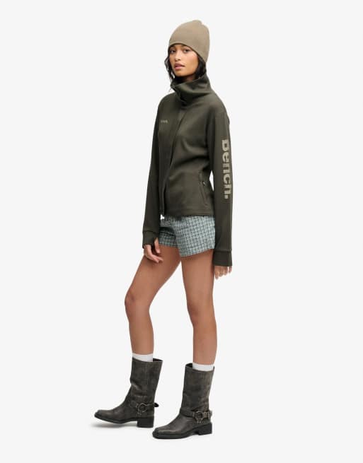 Bench x Superdry & Co - Haut de survêtement à col cheminée - Olive noire/dune, 4 de 4