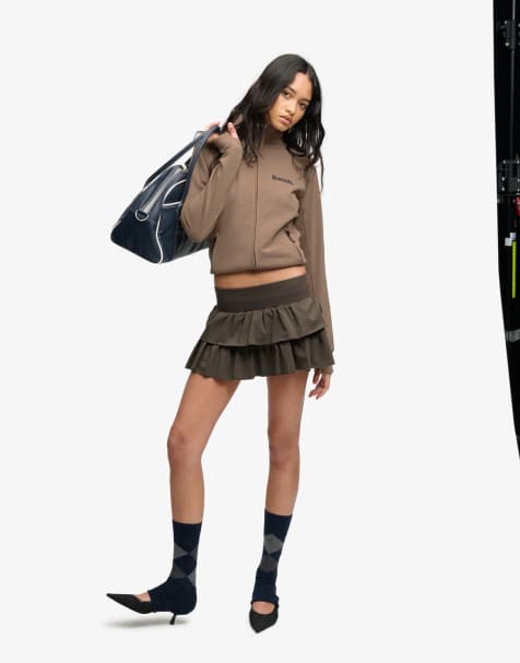Bench x Superdry & Co - Haut de survêtement molletonné à col montant - Dune/olive noire - view 1