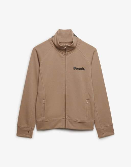 Bench x Superdry & Co - Haut de survêtement molletonné à col montant - Dune/olive noire, 2 de 4