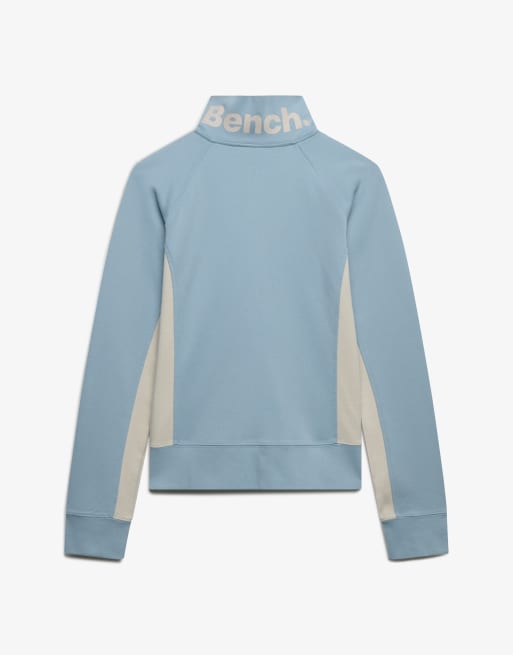 Bench x Superdry & Co High neck contrast track top in blue fog/ moonbeam, 5 of 5