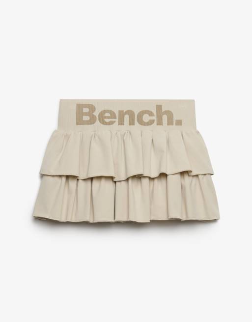 Bench x Superdry & Co Low rise tiered skirt in moonbeam/ dune, 6 of 6