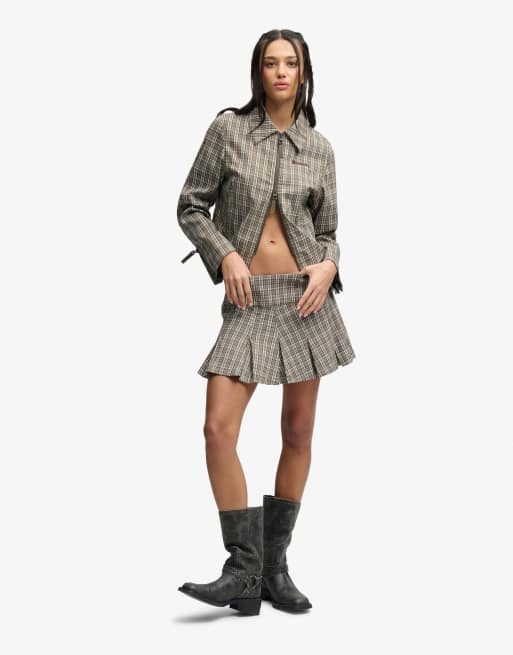 Bench x Superdry & Co - Ensemble à carreaux - Olive et olive noire, 2 de 3
