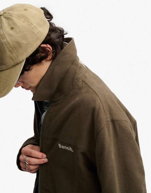 Bench. x Superdry & Co – Moleskin – Ranch-Jacke in Ardwick Green/Dune, 4 von 5