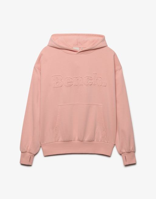 Bench. x Superdry & Co – Oversize-Kapuzenpullover in Bench.-Rosa mit Applikation, 6 von 6