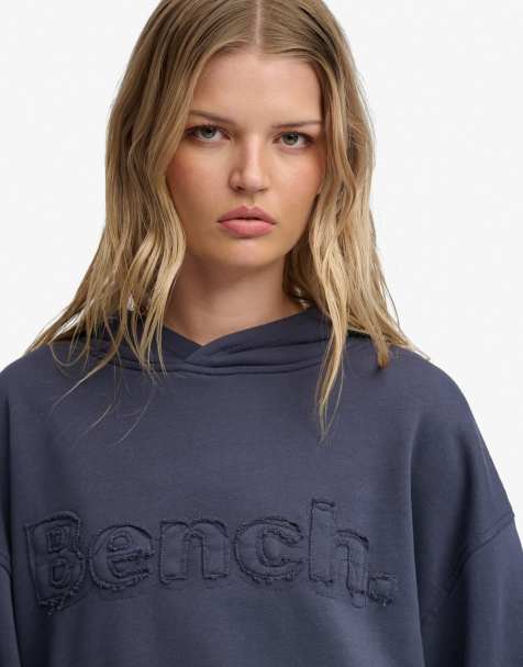 Bench x Superdry & Co Oversized applique hoodie in crt navy - view 1