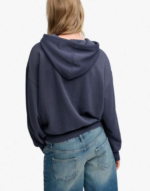 Bench x Superdry & Co Oversized applique hoodie in crt navy, 3 of 3