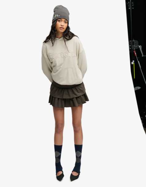 Bench x Superdry & Co Oversized applique hoodie in moonbeam - view 1
