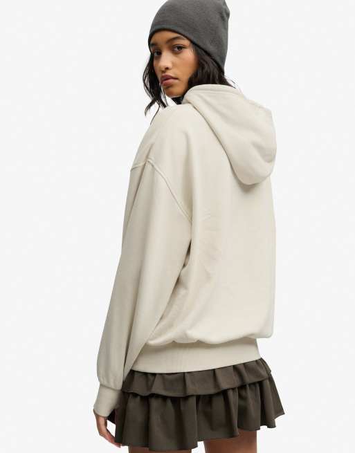 Bench x Superdry & Co Oversized applique hoodie in moonbeam, 2 of 5