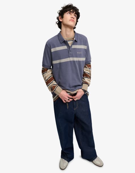 Bench x Superdry & Co - Polo ultra-doux à logo - Bleu marine crt/lune brumeuse - view 1