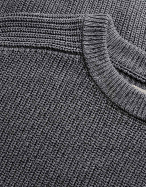Bench x Superdry & Co - Pull côtelé coupe carrée - Gris graphite, 2 de 5