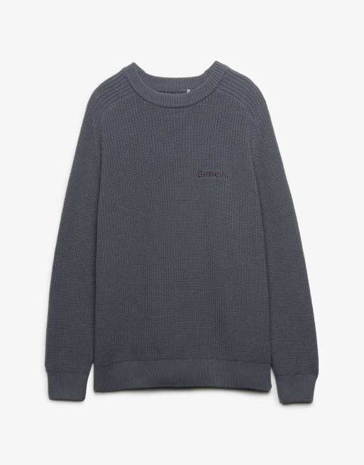 Bench x Superdry & Co - Pull côtelé coupe carrée - Gris graphite, 5 de 5