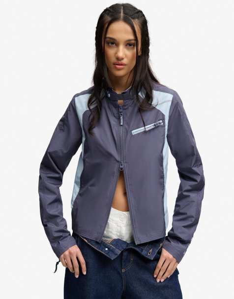 Bench x Superdry & Co - Racer - Veste souple à double fermeture éclair - Bleu marine crt/brume bleue - view 1