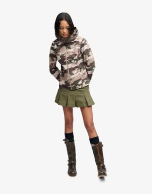 Bench. x & Co - Ripstop-Jacke in Bench.-Military-Muster/Dune mit Kapuze und Stehkragen-Grün Grün 38