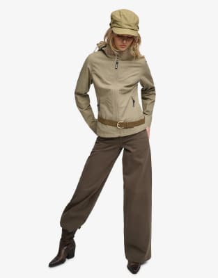 Bench. x & Co - Ripstop-Jacke in Dune mit Kapuze und Stehkragen-Neutral Neutral 42