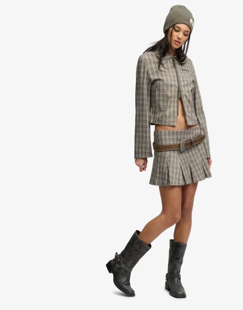 Bench x Superdry & Co set in olive moody check/ black olive - view 1