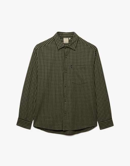 Bench x Superdry & Co Skater check long sleeve shirt in gowan check green, 2 of 4