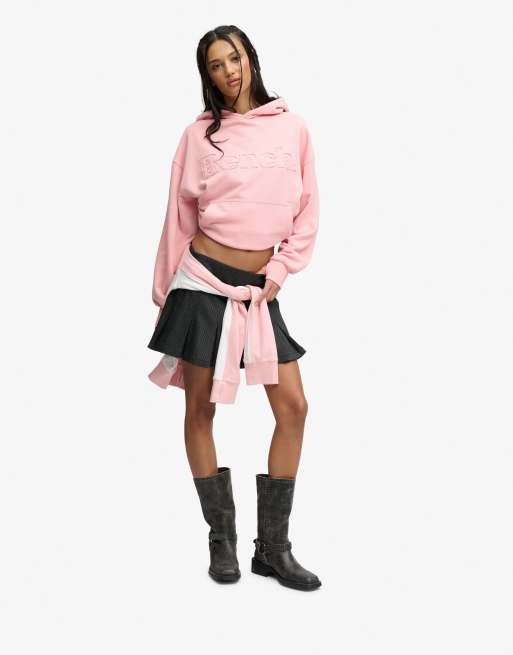 Bench x Superdry & Co - Sweat à capuche oversize à logo appliqué - Rose bench, 4 de 6