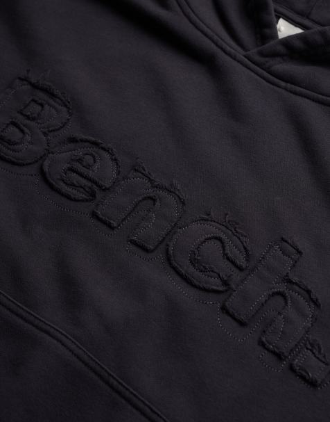 Bench x Superdry & Co - Sweat à capuche oversize à motif appliqué - Anthracite - view 1