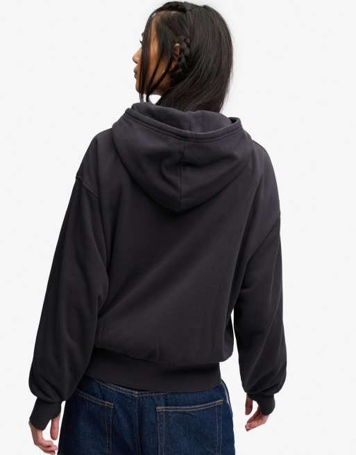 Bench x Superdry & Co - Sweat à capuche oversize à motif appliqué - Anthracite, 3 de 5