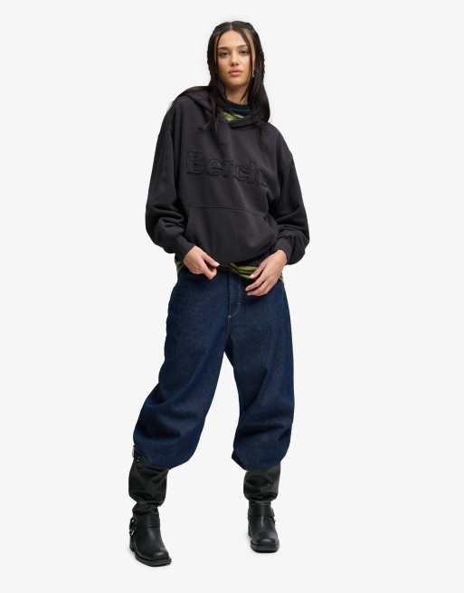 Bench x Superdry & Co - Sweat à capuche oversize à motif appliqué - Anthracite, 4 de 5