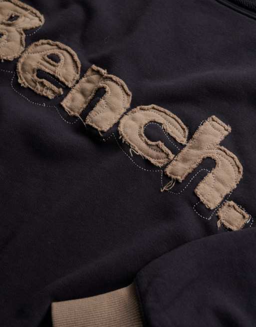 Bench x Superdry & Co - Sweat oversize à encolure Bardot - Anthracite/dune, 2 de 5