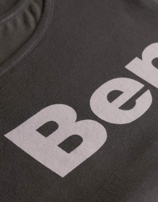 Bench x Superdry & Co - T-shirt ajusté effet superposé à manches courtes - Olive noire/clair de lune, 2 de 5