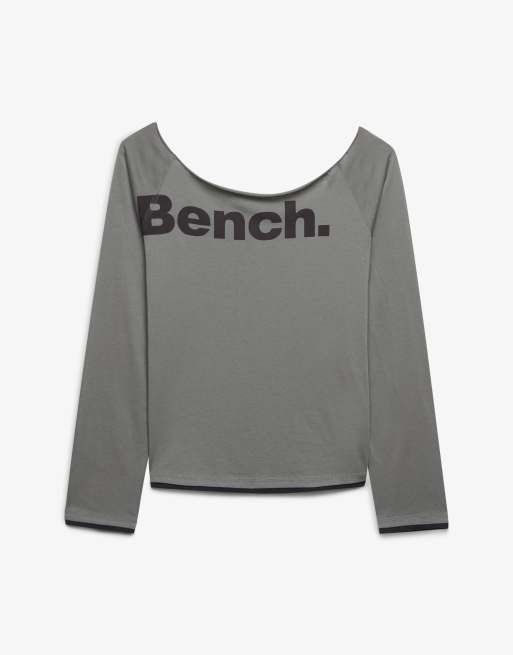 Bench x Superdry & Co - Top ajusté effet superposé à manches longues - Lune brumeuse/anthracite, 5 de 6