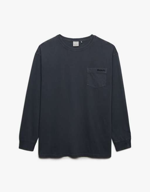 Bench x Superdry & Co - Top manches longues coupe carrée à poche - Ébène, 2 de 4
