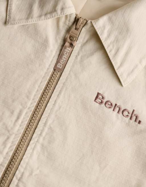Bench x Superdry & Co - Veste en tissu ripstop à col et double fermeture éclair - Clair de lune/dune, 2 de 6