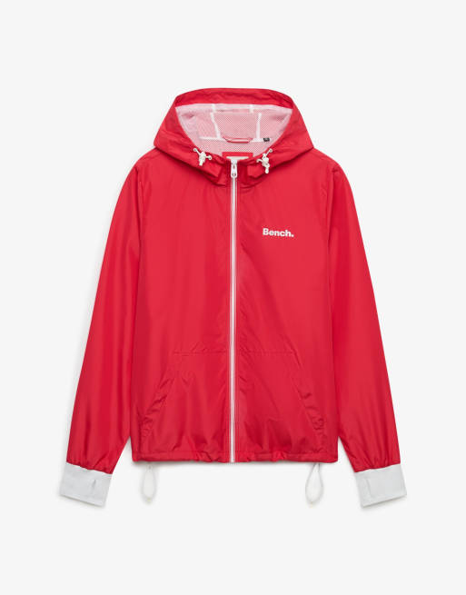 Bench x Superdry & Co - Veste souple zippée à capuche - Écarlate/blanc, 6 de 6