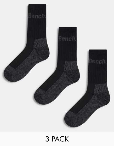 Bench - Zavala - Lot de 3 paires de chaussettes montantes - Noir chiné - view 1