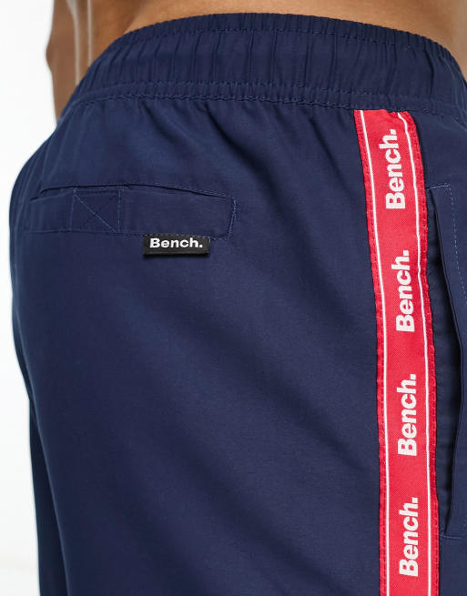 Bench - Zwemshort met logo aan de zijkant in marineblauw en rood, 3 van 4