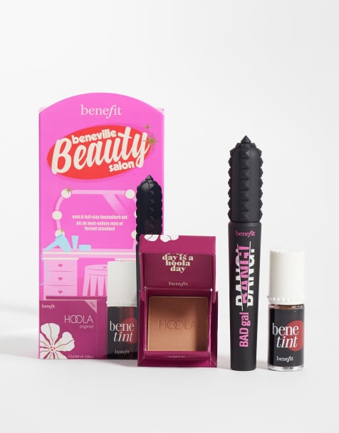Benefit Beneville Beauty Salon, Badgal BANG Mascara, Lip Tint & Hoola Bronzer Trio Makeup Gift Set - Worth £68.50 - view 1