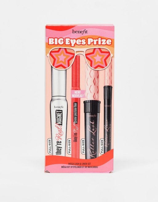 Benefit – Big Eyes Prize – They're Real – Zestaw tuszy do rzęs i eyelinerów – wartość 91 £